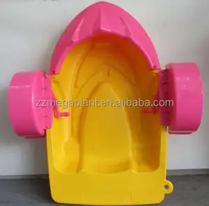 tekne kürek çocuklar Suppliers-Renk ve logo özelleştirilmiş el güç yüzme havuzu su parkı kullanımı mini plastik çocuklar tek kürek tekerlek tekne
