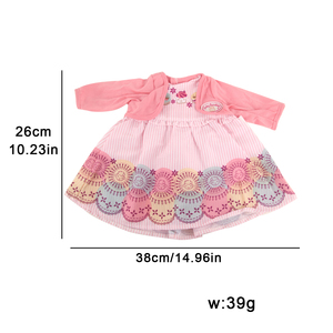 MSYO Fashion DIY Vêtements de poupée Robe Jupe rose Vêtements pour poupée jeune fille de 18 pouces - Product Image 6