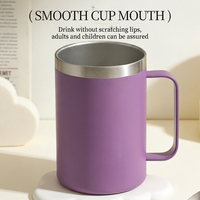 Mug de voyage isotherme en acier inoxydable à double paroi avec poignée, personnalisable avec logo par sublimation