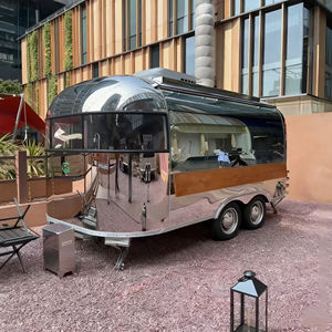 Carrito de Comida de Acero Inoxidable, Mini Quiosco Portátil para Panqueques, Pasteles, Postres, Pan, Hot Dogs, Helados, Comida Rápida, Exportación, Venta Ambulante - Product Image 2