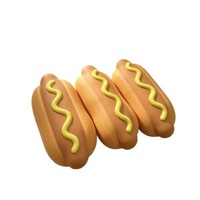 Grand jouet souple en PU en forme de hot-dog à rebond lent, anti-stress, pour enfants de 8 à 13 ans