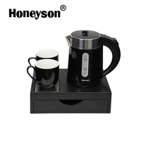 Ensemble bouilloire électrique Offres Spéciales et plateau à thé/café pour chambres d'hôtel Usage domestique direct du fabricant Fournitures d'hôtel