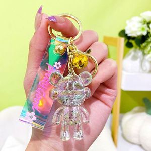 Wholesale Fashion <b>Bag</b> Car Pendant Charm <b>Key</b> Chain Keyring Acrylic Cute Music Headset Bear Keychain - Product Image 4