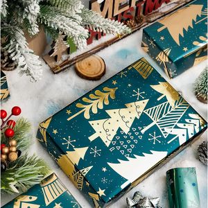 MAYPLUSS <b>Wrap</b> <b>Paper</b> <b>Roll</b> 17 Inch X 33 Feet Metallic Green Christmas Gift Wrapping Eco-Friendly Craft Use - Product Image 6