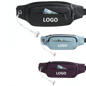 <span class=keywords><strong>Riñonera</strong></span> de pecho para hombre, bolso de pecho de gran capacidad, para viaje, deporte, correr, <span class=keywords><strong>riñonera</strong></span> <span class=keywords><strong>negra</strong></span> con 4 bolsillos y cremallera - Product Image 5