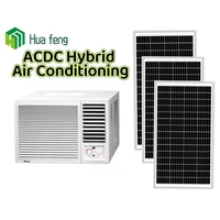 Climatisation solaire DC de type fenêtre 12000btu, climatiseur solaire, climatiseur solaire à onduleur de type fenêtre