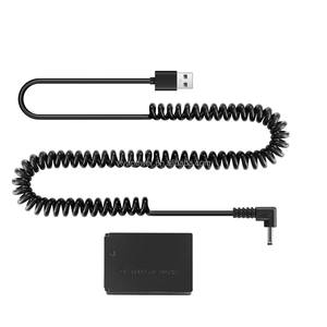 Cable de alimentación USB para cámara, kit adaptador de corriente para cámara con batería simulada de EOS M50 <span class=keywords><strong>Mark</strong></span> <span class=keywords><strong>II</strong></span>, EOS M M2 <span class=keywords><strong>M10</strong></span> M100 M200, EOS M50, 1, 2, 1, 2 - Product Image 1
