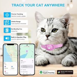 Rastreador GPS Inteligente para Gatos BONSO, Color Rosa, Batería Recargable, Resistente al Agua, Rastreo en Tiempo Real para Mascotas, iOS y Android - Product Image 6