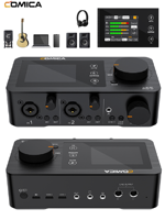 Antarmuka Audio Comica LinkFlex AD5 untuk Perekaman dan Streaming Studio untuk Produsen Podcaster Gitar untuk Komputer dan Telepon