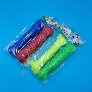 Lot de 2 cordes à linge antidérapantes et coupe-vent, longueur 10 mètres, adaptées au séchage des vêtements et des couvertures, pour les voyages en plein air - Product Image 2