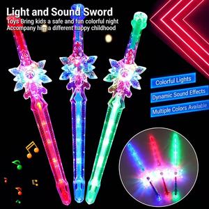 Efectos de Sonido con Sensor de Gravedad, Copos de Nieve Brillantes, Espada Luminosa, Láser Transparente, Barras Luminosas Coloridas, Juguetes para Fiestas, Juguetes Brillantes - Product Image 2