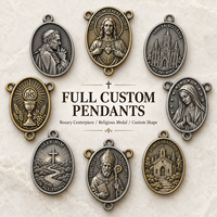 Médaille personnalisée Saint Christophe, Médaille Ange Gardien pour la vente en gros de cadeaux dévotionnels catholiques et commandes en gros sous marque privée