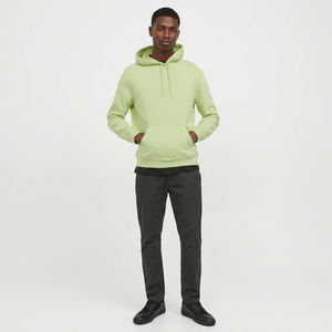 Sudaderas con Capucha para Hombre 100% Algodón, Color Sólido, Transpirables, de Secado Rápido, con Cierre Frontal, Forro Polar para Invierno, Suministro Directo de Fábrica - Product Image 1