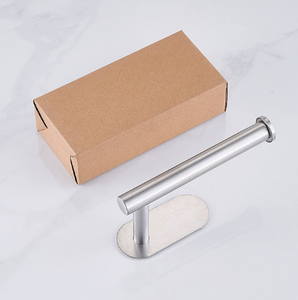 Porte-papier toilette moderne en acier inoxydable, écologique, sans perçage, pour hôtel et usage domestique - Product Image 2