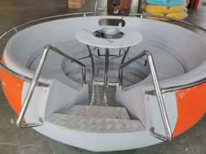 QIQU 6-8 personas con sombrilla UV 2,5 M de diámetro frente al mar comercial capacidad de alquiler fiesta de ocio eléctrico Donut barbacoa parrilla barco - Product Image 4