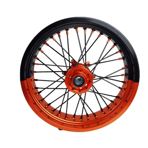 Rueda Delantera Supermoto para Husqvarna TE <span class=keywords><strong>FE</strong></span> 125-501 <span class=keywords><strong>2018</strong></span>, Aluminio CNC Anodizado, Llantas para Motocicleta de Enduro, Carreras y Cross, Piezas Personalizadas - Product Image 1