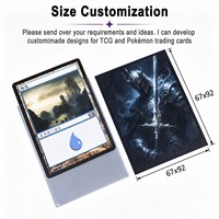 Protège-cartes imprimés mats en PP, housses de protection transparentes pour cartes TCG CCG