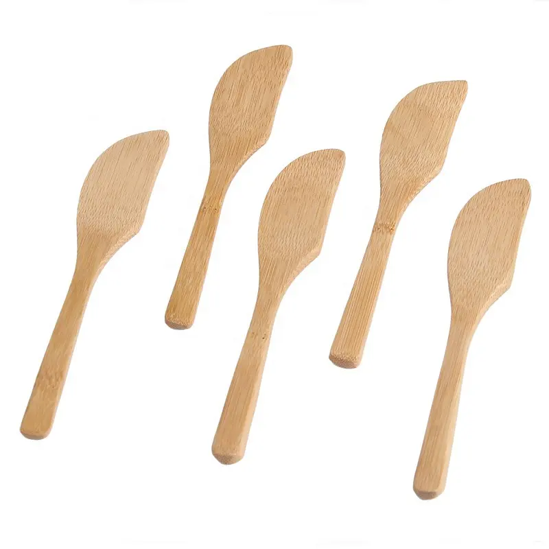 Cheese Knife High Quality Butter Spreader Knife Eco-friendly Wooden Wholesale Wooden Wood Gold Cheese Knife Set