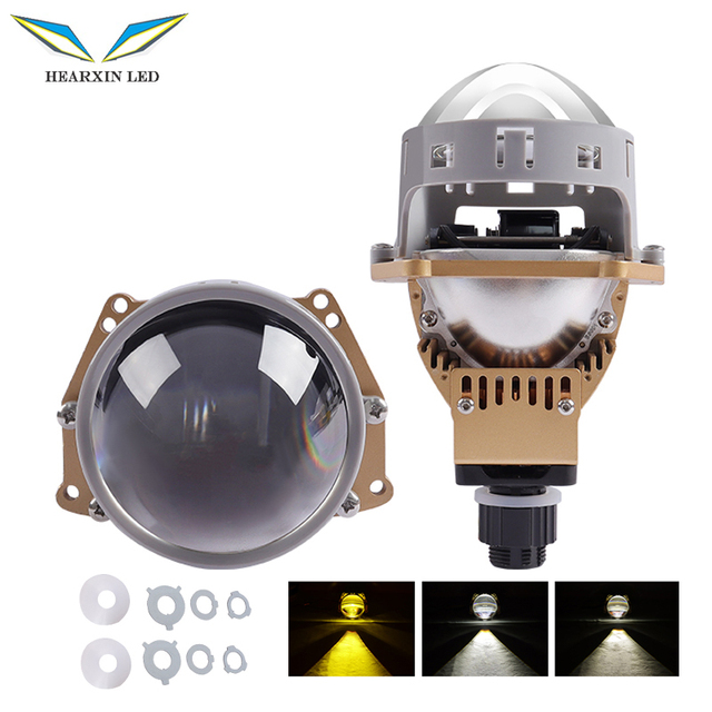 HearxinLED Lens 3.0 Inches Fisheye Bi-LED Laser Projector Lens Headlight Retrofit Hella 3r 12V 60W 6500K for W211 Mercedes Benz