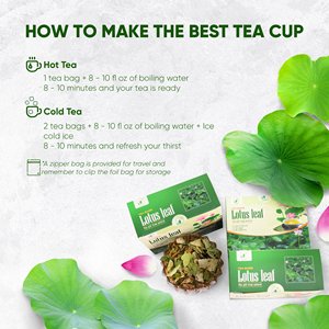 ชาใบบัวบริสุทธิ์ 100% พรีเมียม บรรจุในถุงชา อายุการเก็บรักษา 2 ปี เครื่องดื่มสมุนไพรเพื่อสุขภาพ ตรา OEM NMPT - Product Image 6