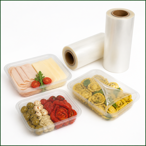 Peelable CPE Lidding Film Direct Seal to APET Trays Uniform Peel Force Food Grade Soft Casting for Food Packaging