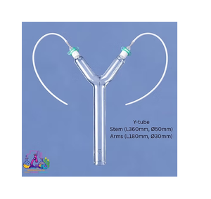 Precision Y Tube Connector Stem L360mm Diameter 50mm Arms L180mm 30mm for Laboratory Flow Studies Research and Experimental - Product Image 3