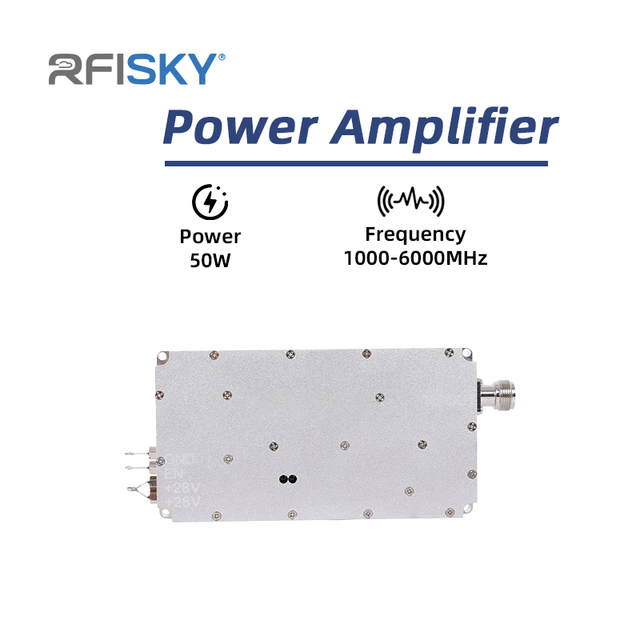 50W Power Amplifier Module 1000MHz-6000MHz Wideband RF Power Module for UAV & FPV Systems