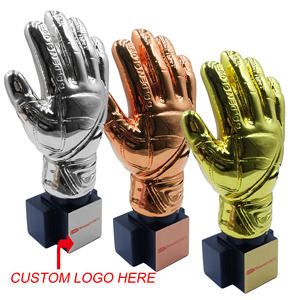Gants de football dorés personnalisés, trophée de chaussure d'or, trophées sportifs de football, trophée de la Coupe du monde, trophées de football - Product Image 3