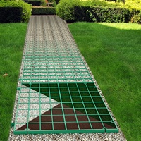 Grille perméable en polypropylène 16x16 pouces pour pavés, gravier, stationnement de VR, allée, entrée de garage, patio, pelouse, base de remise