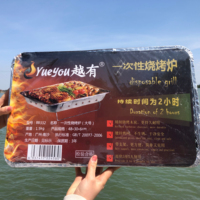 BBQ Portable Mini Instant grill jetable en aluminium pan foil de qualité supérieure