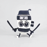 Peluche Ninja Warrior en gros d'usine, adorable figurine de combattant masqué avec épées, jouet d'action cool, décoration kawaii, cadeau