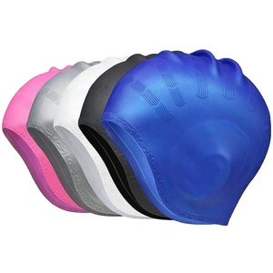 Casque de bain imperméable compétition professionnelle 3D <span class=keywords><strong>oreille</strong></span> protéger bonnet de bain en silicone - Product Image 1