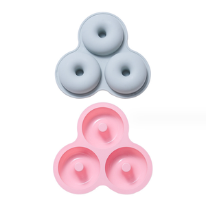 Stampo per Ciambelle in Silicone Antiaderente a 3 Cavità Senza BPA Teglia per Torte Biscotti Bagel Vassoio Decorativo per Cottura Fai-da-Te - Product Image 4