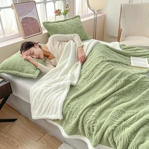 Manta Sherpa de tiro de fábrica personalizada, mantas de lana Coral, manta de sofá de felpa, reversible, lavable, regalos de fabricantes - Product Image 6