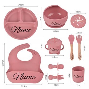 Ensemble <span class=keywords><strong>de</strong></span> 3 pièces en <span class=keywords><strong>silicone</strong></span> <span class=keywords><strong>de</strong></span> <span class=keywords><strong>qualité</strong></span> <span class=keywords><strong>alimentaire</strong></span> sans BPA, écologique, avec motif <span class=keywords><strong>de</strong></span> dessin animé, assiette divisée à ventouse, bol et cuillère pour l'alimentation des tout-petits et des bébés - Product Image 6