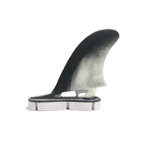 Performance Honeycomb Core Surfboard Fins MR <span class=keywords><strong>Twin</strong></span> Fins con remolque Blanco/Negro <span class=keywords><strong>2</strong></span> + <span class=keywords><strong>1</strong></span> Thruster Surfboard Fins - Product Image 3