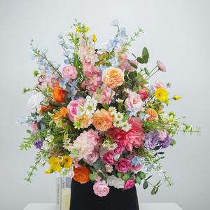 Bola de Flores Moderna y Colorida de Alta Calidad Personalizada, Bola de Rosas para Decoración de Bodas y Eventos, Centros de Mesa - Product Image 1
