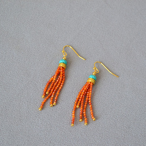 Nuevo y Moderno Collar Desmontable con Cuentas <span class=keywords><strong>de</strong></span> Circonio Translúcido Naranja, Diseño <span class=keywords><strong>de</strong></span> Nicho Estilo Chino, Serie Dunhuang, Cadena para Suéter - Product Image 5