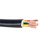 Câble d'alimentation durable 3 conducteurs YJV XLPE PVC 0,6/1 kV, fil électrique en cuivre type N2XY TC IEC 60502, câble basse tension pour distribution
