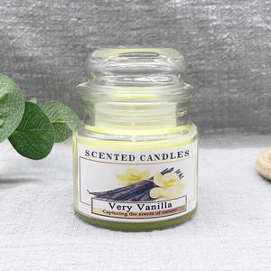 Venta al por mayor LD08T <span class=keywords><strong>precio</strong></span> barato de gama alta Multi tamaño <span class=keywords><strong>Yankee</strong></span> estilo botella con tapa de vidrio velas perfumadas para la decoración del hogar y regalo - Product Image 6