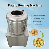 Machine à éplucher les pommes de terre, haute efficacité, automatique, machine à éplucher et à laver les pommes de terre, équipement commercial pour éplucher et nettoyer les pommes de terre