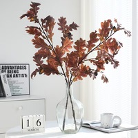 YL Branche d'arbre artificielle de haute qualité en faux chêne avec fruits, feuillage en soie, pour mariage, Noël, durable, écologique, pour intérieur