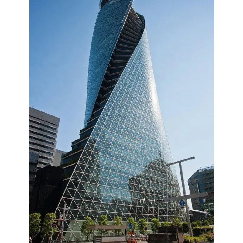 Hochhäuser Wärme isolierung dreifach verglaste Aluminium rahmen Glasfassade für Gebäude