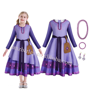 ชุดเดรสสีม่วงสำหรับเด็กผู้หญิงสำหรับปาร์ตี้คริสต์มาสงานคาร์นิวัลชุดเจ้าหญิงแอช่าภาพยนตร์และทีวีใหม่ล่าสุด - Product Image 2