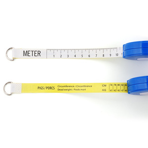 Cinta métrica Wintech de 2.5 metros para medir el peso y el pecho de cerdos y ganado, cinta métrica de plástico azul. - Product Image 5