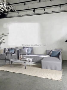 जापानी आधुनिक सरल कपास और लिनन सोफा - Product Image 5