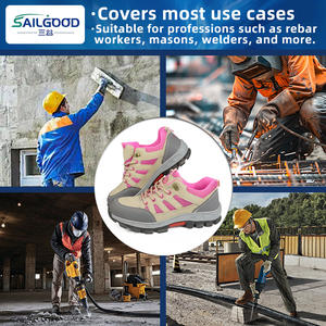 Chaussures <span class=keywords><strong>de</strong></span> <span class=keywords><strong>sécurité</strong></span> à bout en acier pour femmes Space Leather Oxford Sole Puncture Proof Anti-Smash Work Boots - Product Image 3