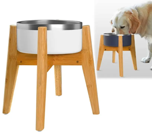 Tinggi mangkuk anjing kustom dan ukuran pemberi makan anjing lepas pasang besar: dudukan mangkuk air & makanan penggunaan miring stabil - Product Image 1