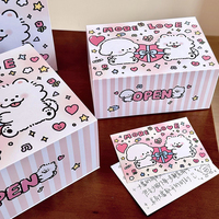 Coffret Cadeau Rigide Personnalisé de Luxe Écologique à Thème Dessin Animé avec Finition Brillante/Mate, Stratification UV et Logo Innovant en Relief sur Papier