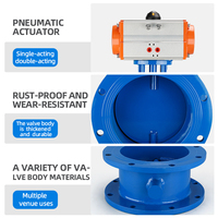Soupape papillon pneumatique en acier au carbone DQ pour la ventilation pneumatique et l'élimination de la poussière